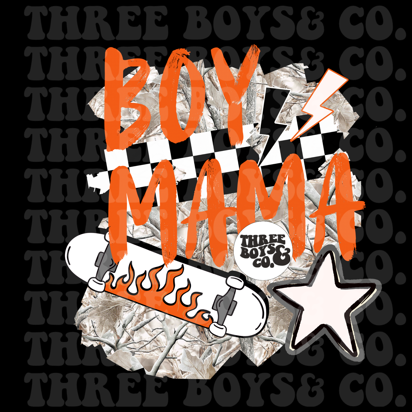 Boy mama png orange
