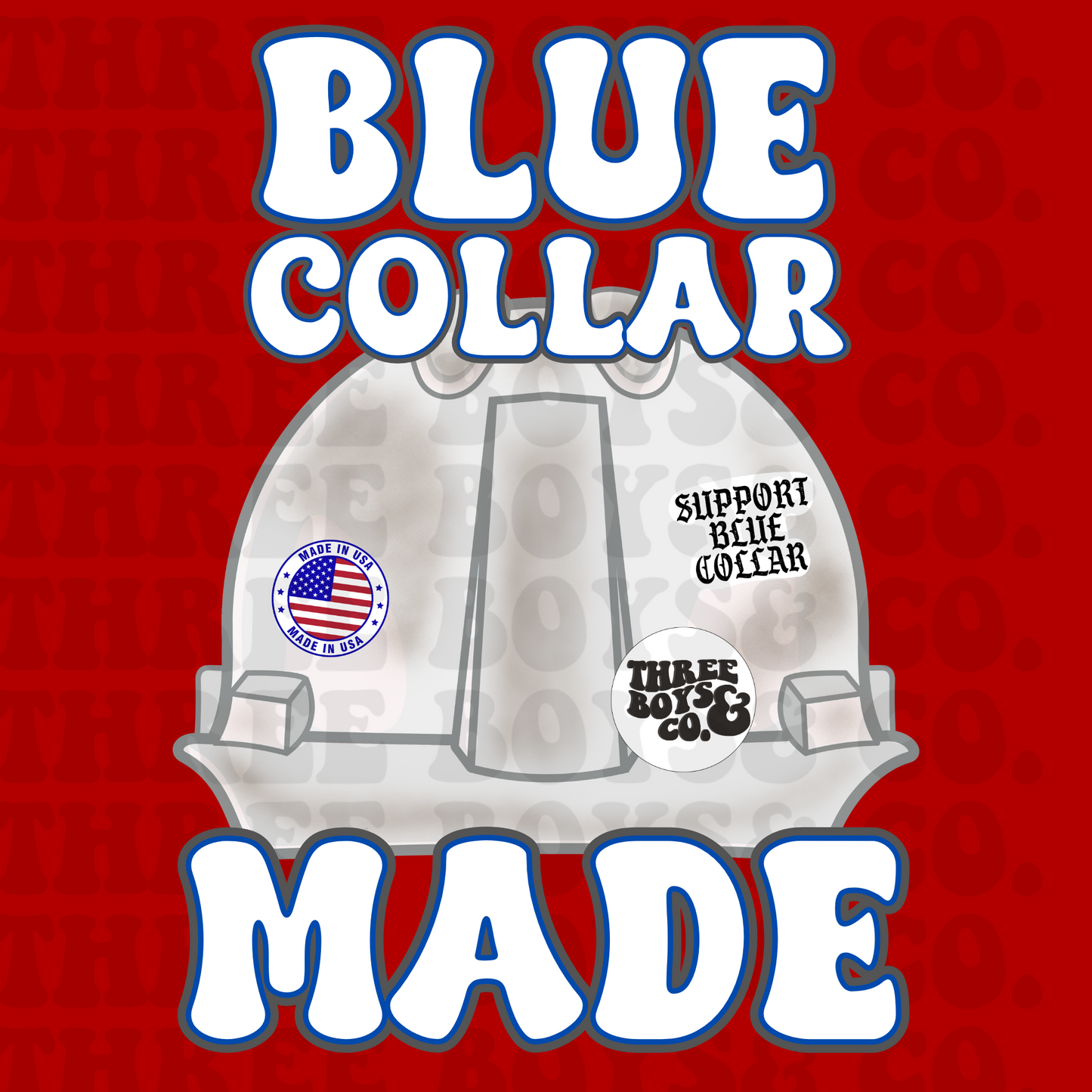 Blue collar made png