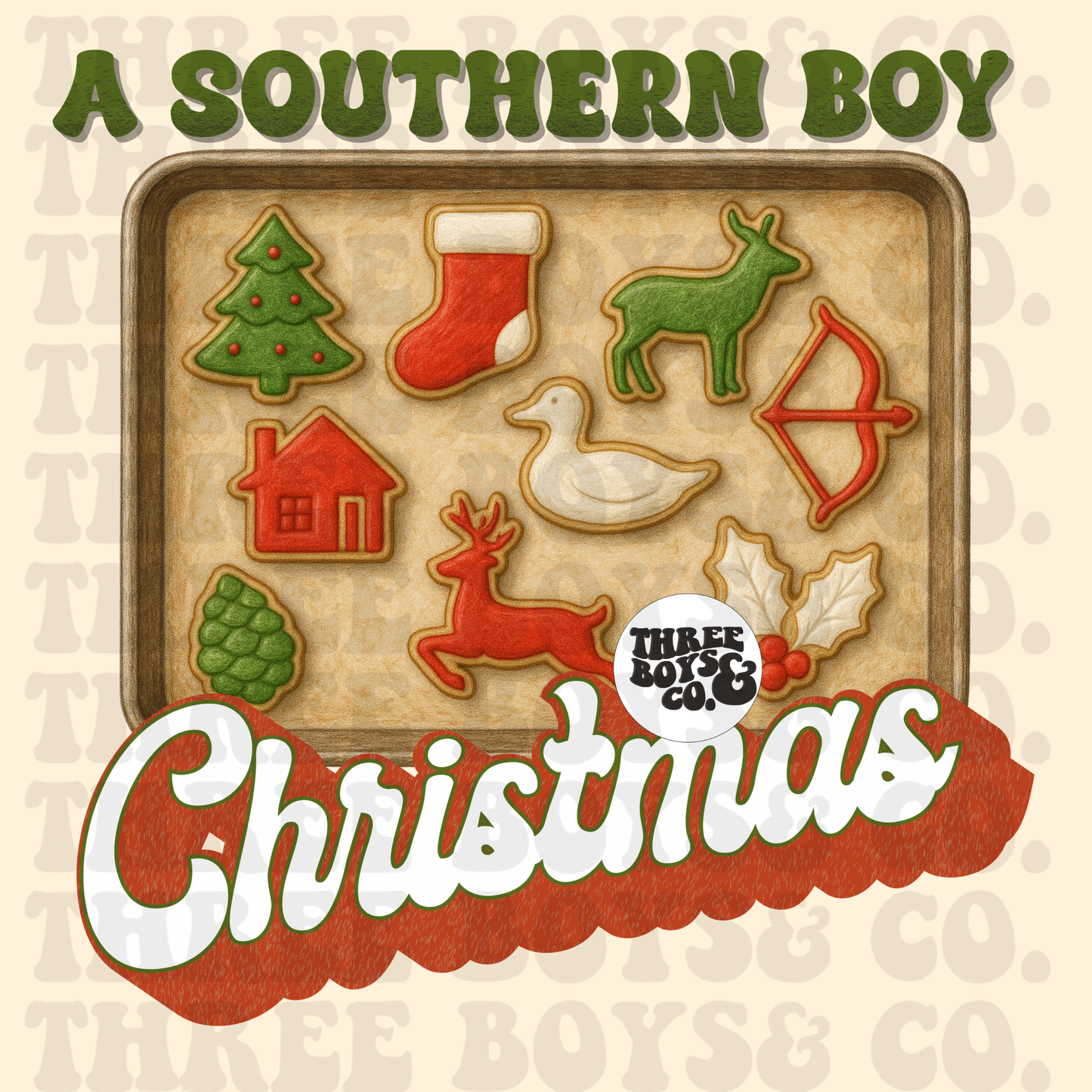 Southern boy Christmas cookies png