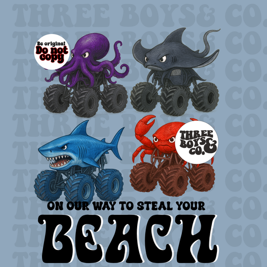 On our way to steal your beach png