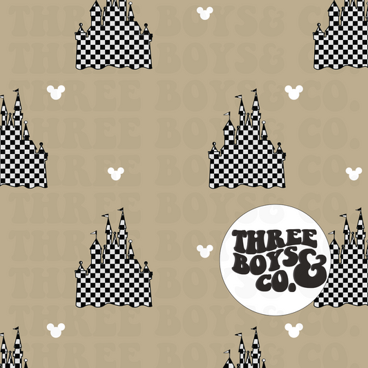 Checkered castle seamless