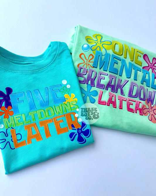 Five meltdowns later tee