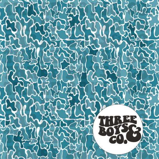 Stormy blue camo seamless