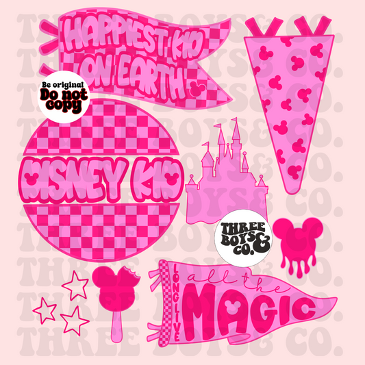 Happiest kid pink pink png