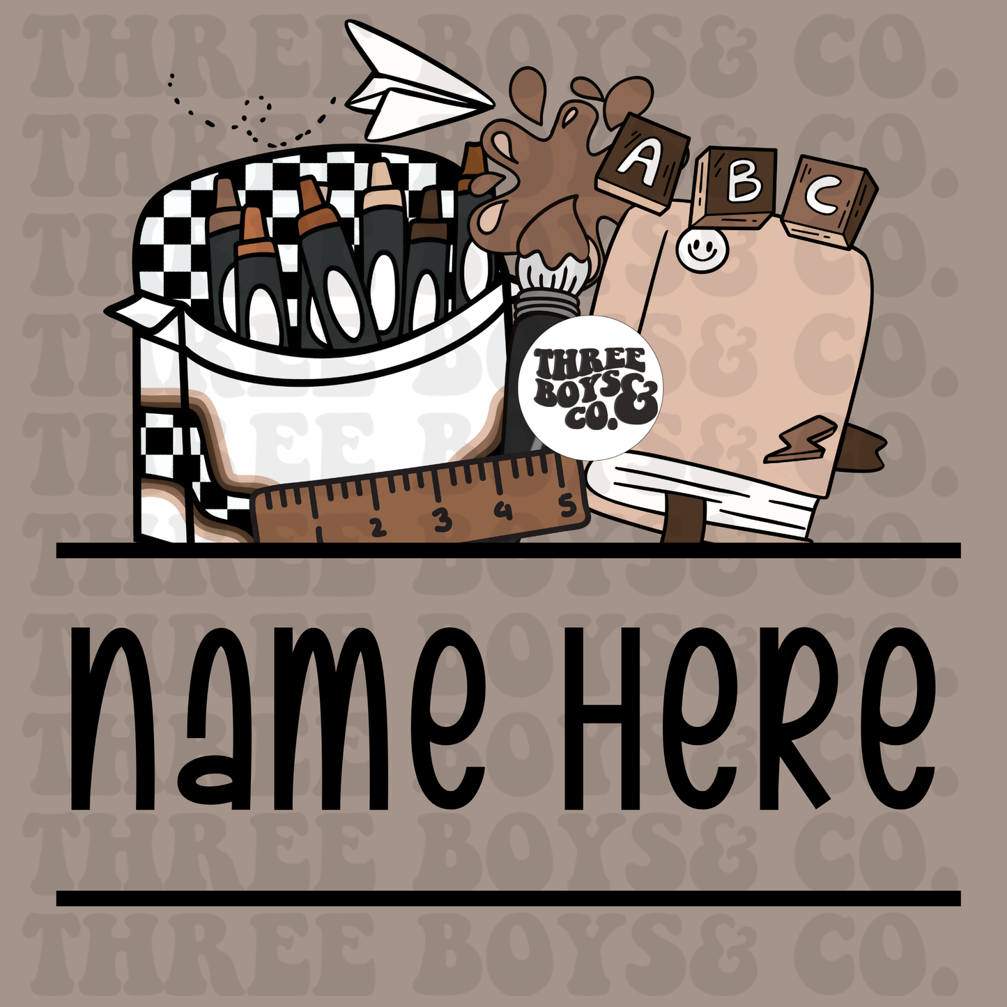Back to school name png