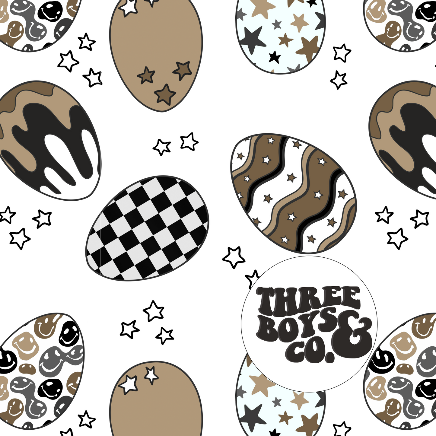 Trendy eggs seamless