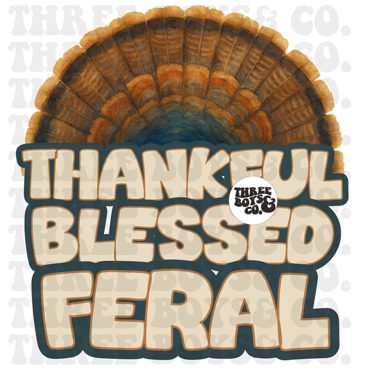 Thankful blessed feral png