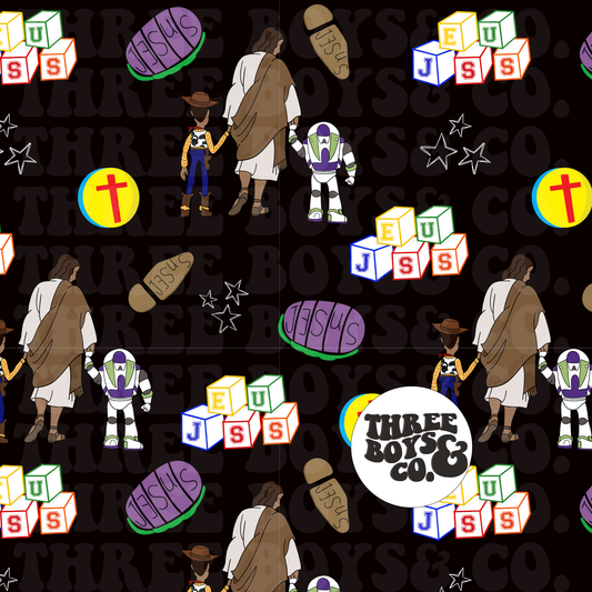 A Jesús story blk seamless