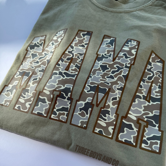 Camo mama tee