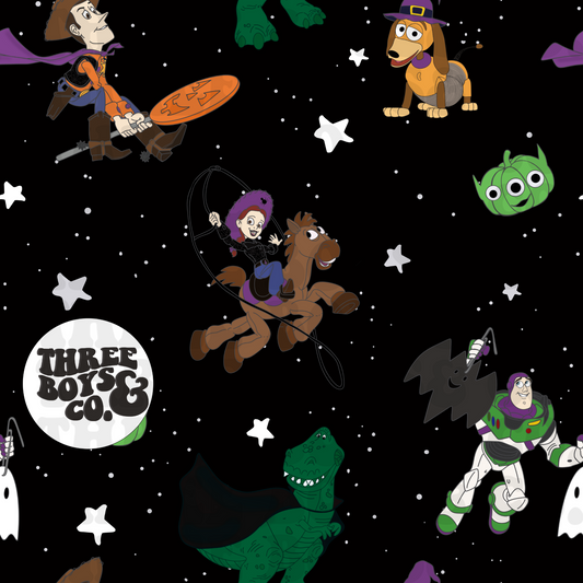 Spooky toy gang seamless