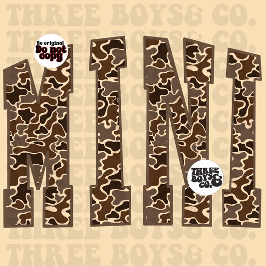 Mini retro camo