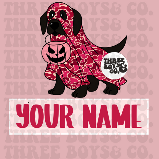 Black Halloween girly lab png