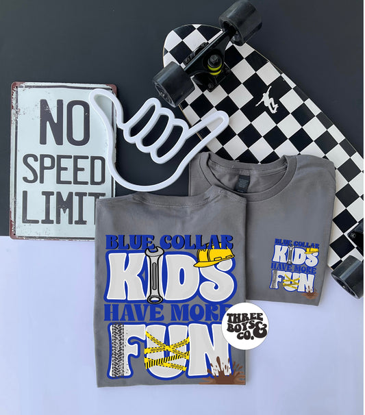 Blue collar kids tee