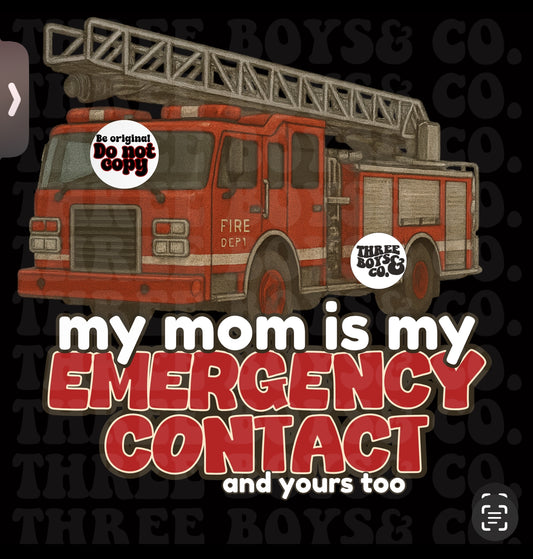 Emergency contact FIRE MOM png
