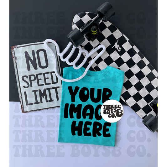 Rad mockup Caribbean tee