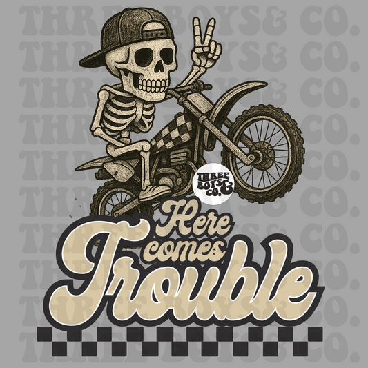 Here comes trouble png