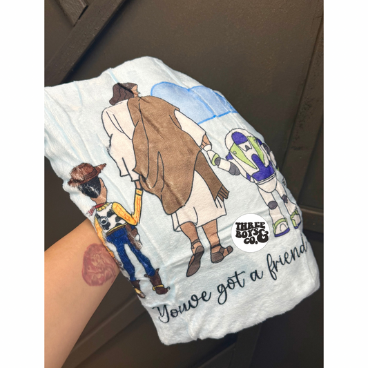 Jesus & friends blanket