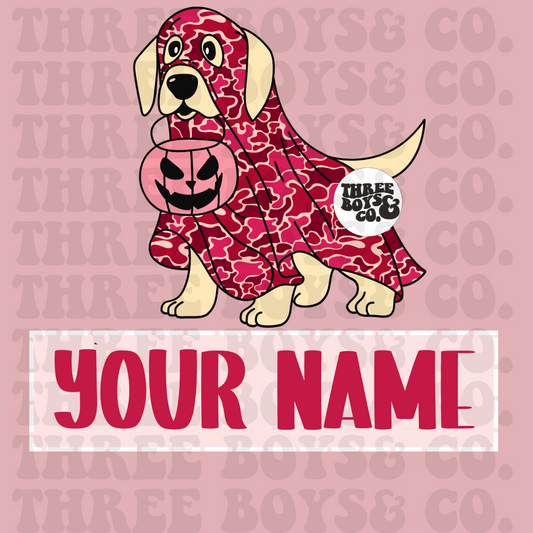 Yellow Halloween lab png