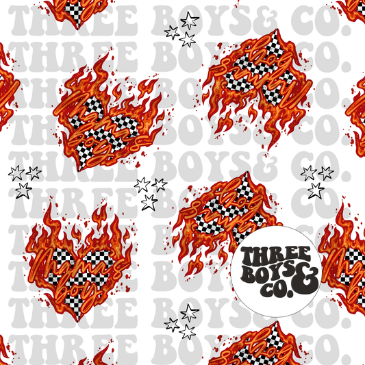 Mamas boy flame heart seamless WT