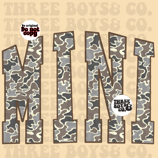 Mini vintage camo