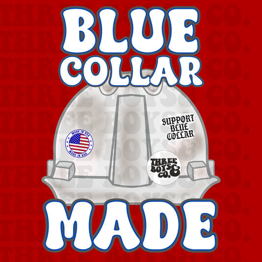 Blue collar made png