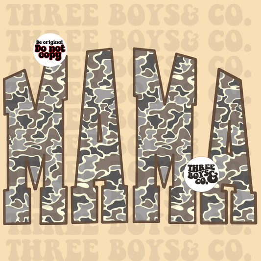 Mama vintage camo