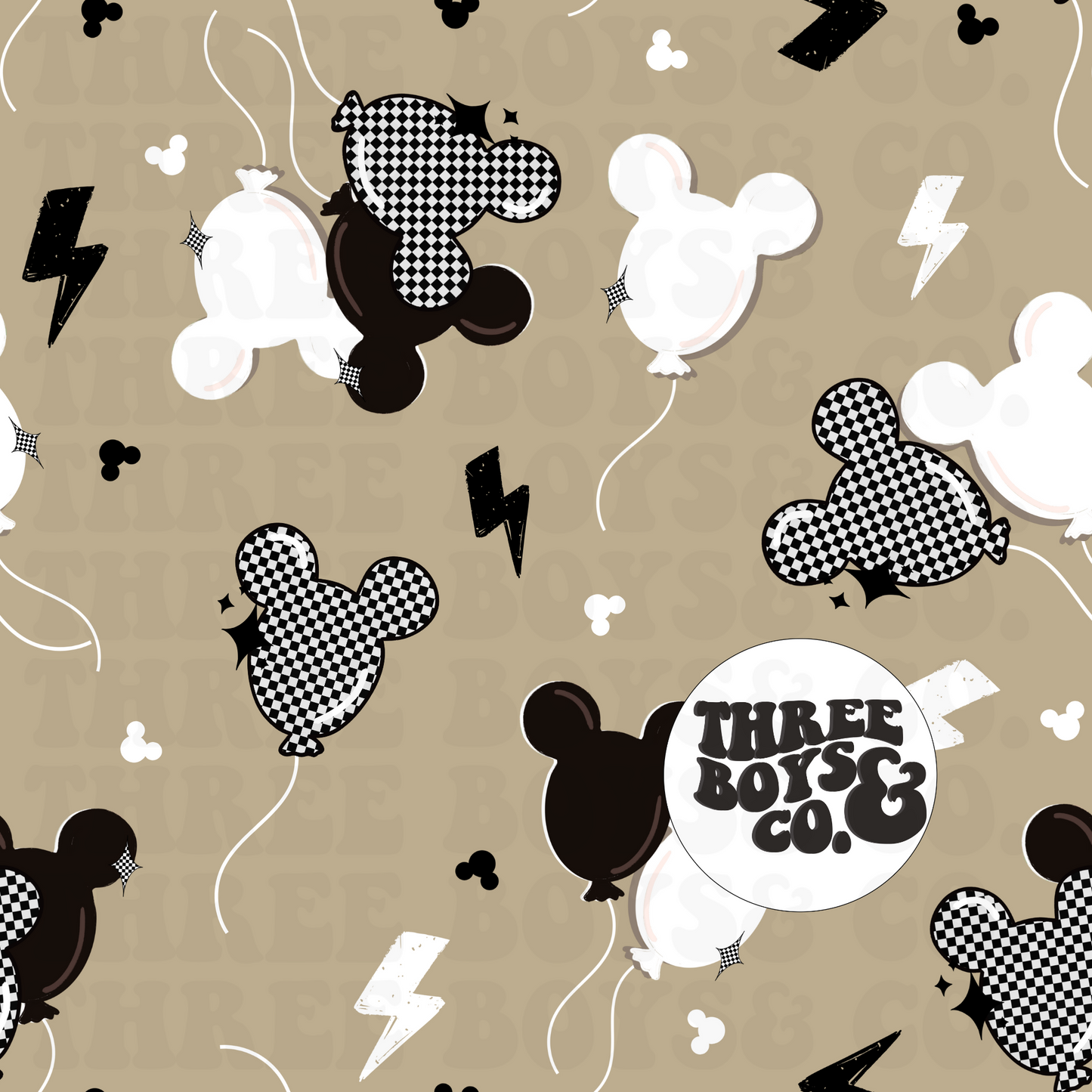 Checkered balloon seamless
