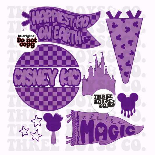 Happiest kid purple png