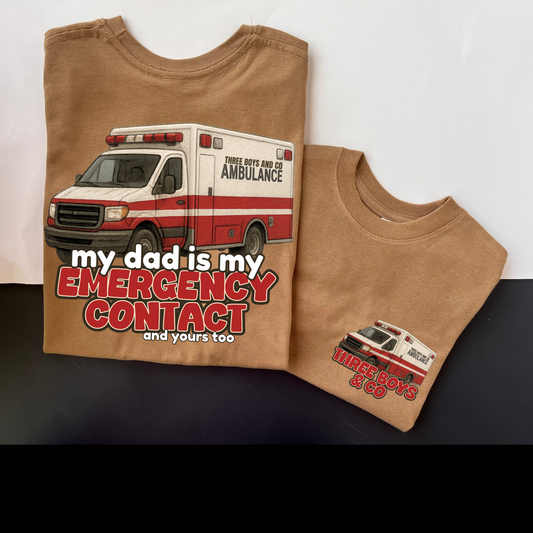 Emergency contact:  ems tee