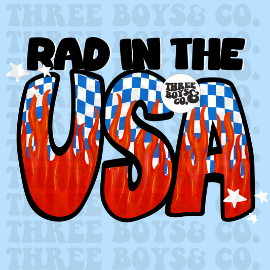 Rad in the USA blue check png