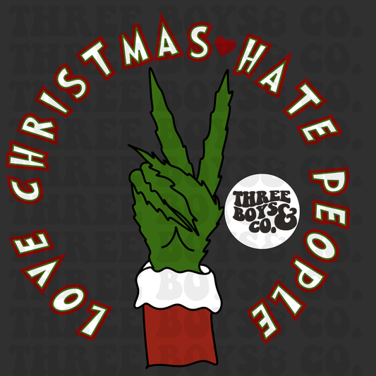 Love Christmas hate people