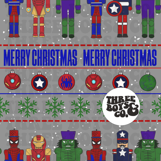 Marvelous Christmas seamless GRY