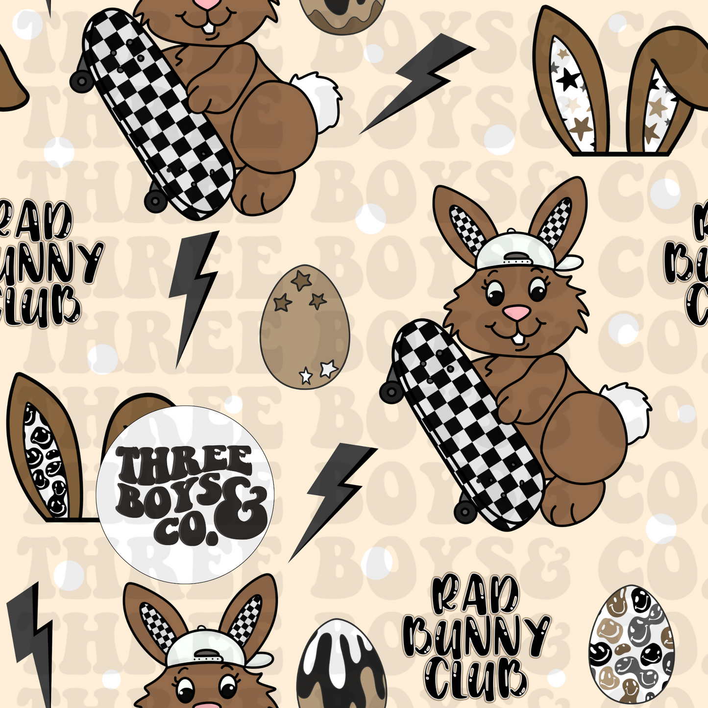 Rad bunny club seamless