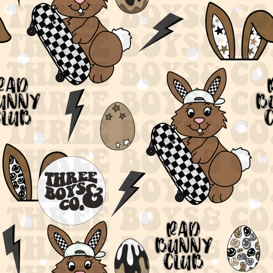 Rad bunny club seamless