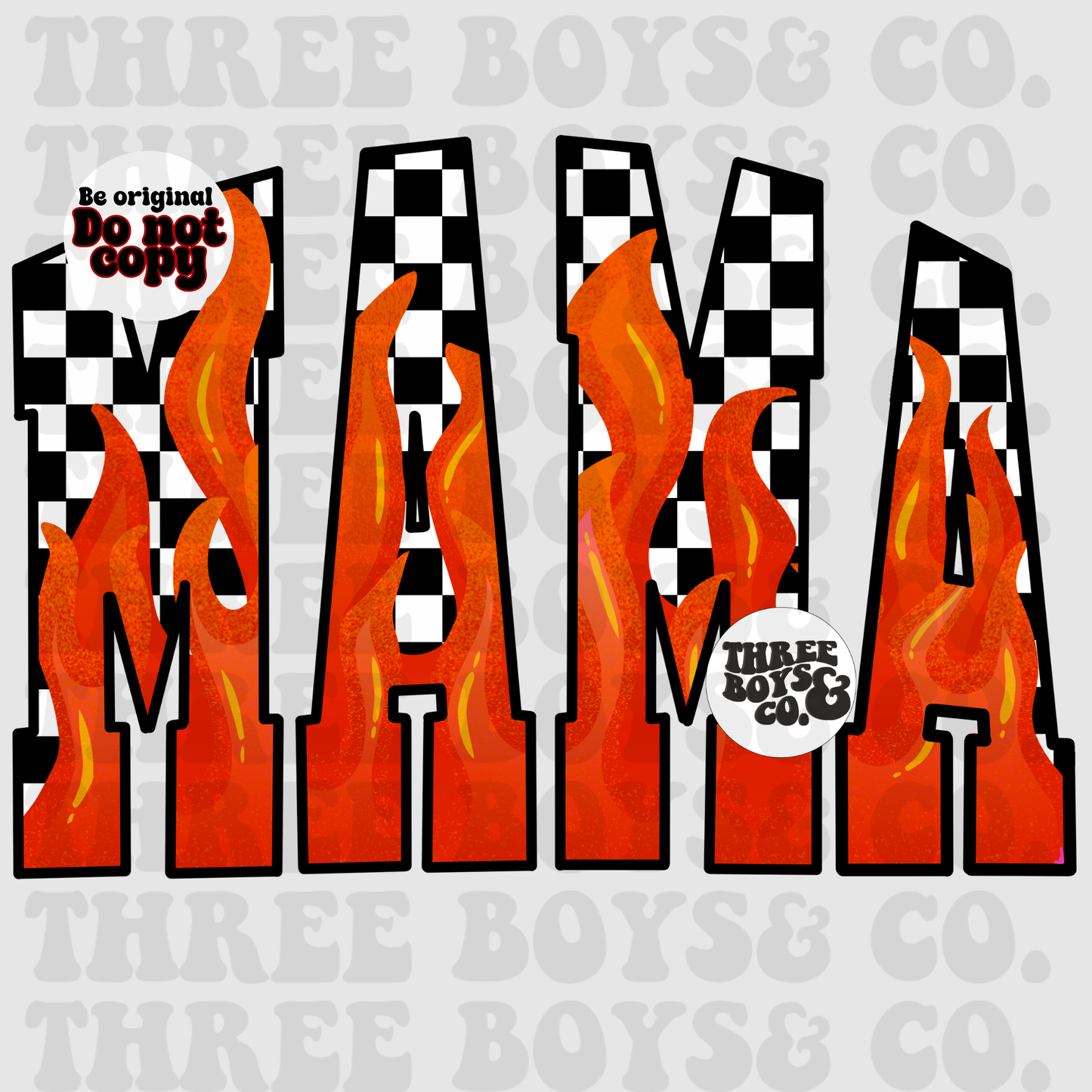 Mama red flame png