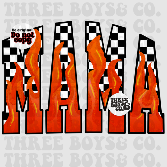 Mama red flame png