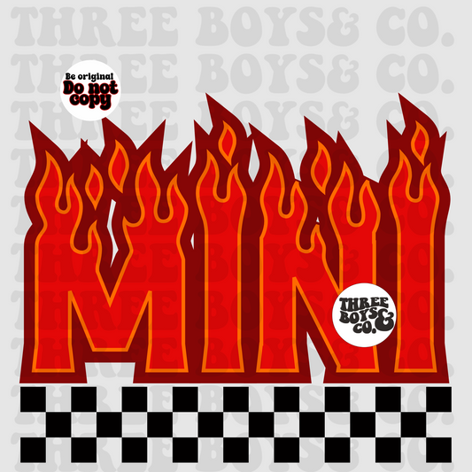 Mini red flame png