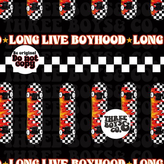 Skater long live boyhood seamless