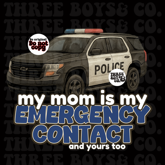 Emergency contact: cop mom png